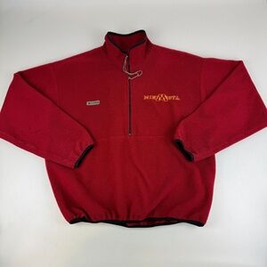Vintage Columbia Mens Size L 1/4 Zip Fleece Pullover University of Minnesota USA